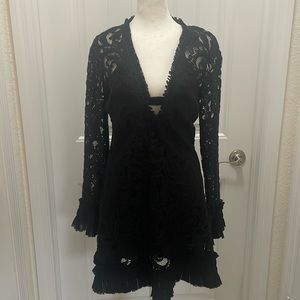 Alexis little black dress! Lace mini! Perfect date night or girls night out!